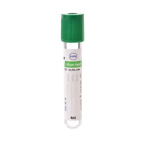 Tube sous vide héparine 4 ml en plastique  