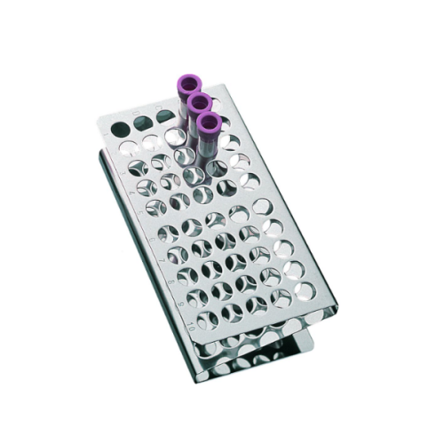 portoir  inox en z pour tube a hémolyse 