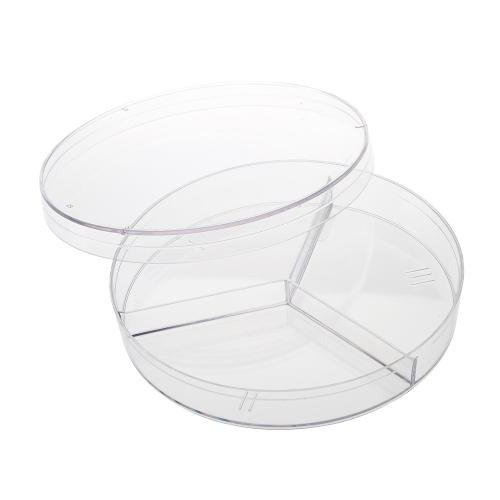 Boite Petrie  90 mm en plastique à 3 compartiments